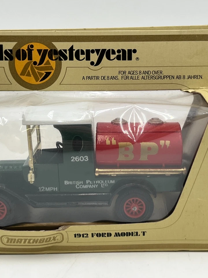 Matchbox Models of Yesteryear Y-3 1912 Ford Model T 2603 BP Tanker Truck NEW - Image 3 of 4