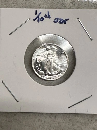 1/10th oz. Walking Liberty Silver Round .999 fine "Proof Like" Beautiful