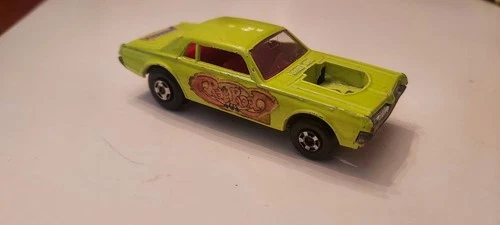 1970 Matchbox Lesney Superfast No. 62 Mercury Cougar Lime Green Rat Rod 1:64 NM