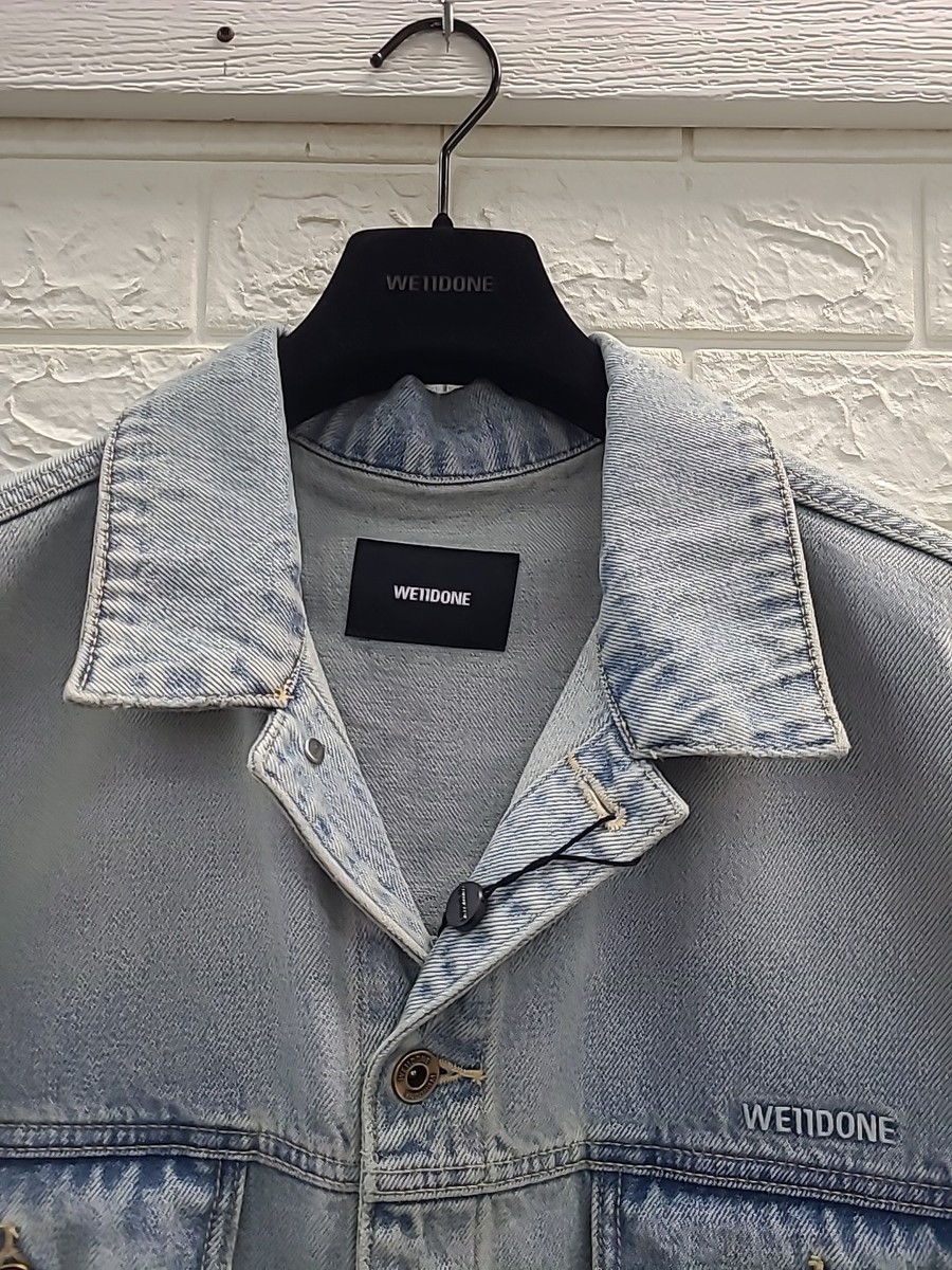 春早割 Sky We11done New Blue Size Jacket Denim Washed Oversized ジャケット・アウター