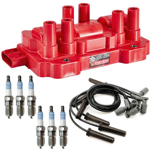 For 2007-2013 Chevrolet Silverado 1500 4.3L Ignition Coil +Spark Plug +Wire Set - Picture 7 of 17