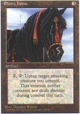 Ebony Horse - Fourth Edition #318/379 MTG Magic The Gathering