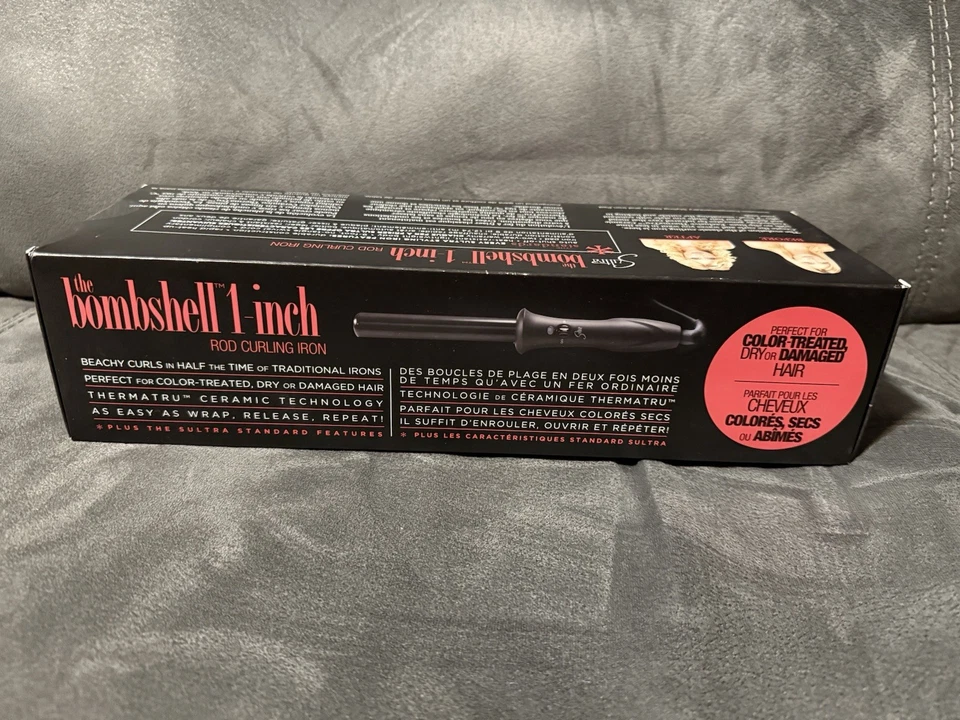 Colección Sultra Bombshell: varilla rizadora sin clip de 1 pulgada Foto 2 de 4