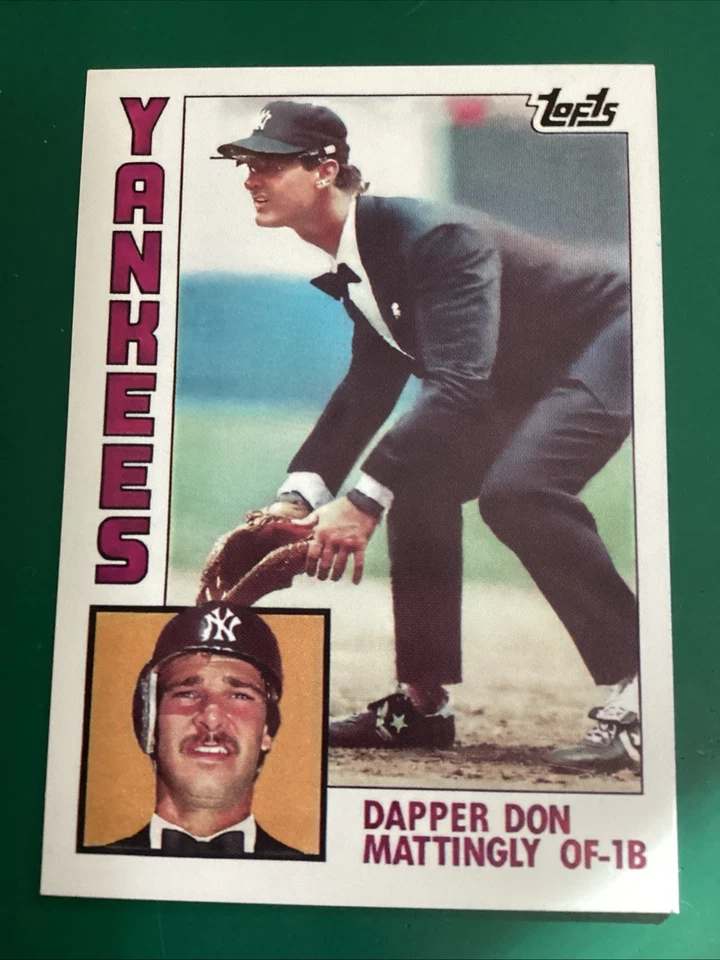Tarjeta artística 1984 Don Mattingky novato RK ~ variación de esmoquin ~ Yankees de Nueva York Foto 4 de 4