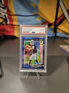 2023 Donruss Optic Aidan O'Connell Rated Rookie Blue Hyper #258 PSA 10 RC