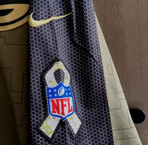 NIKE BART STARR GREEN BAY PACKERS SALUTE TO SERVICE STITCHED JERSEY-MENS XXXL - Bild 7 von 7