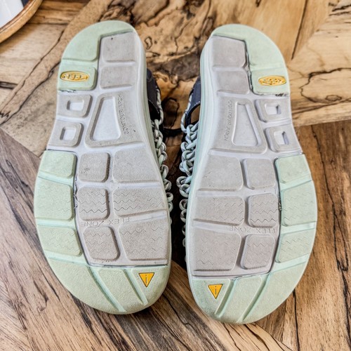 Keen Uneek Slice Fade Damen-Sandalen zwei Kordeln verstellbare Passform Magnet/Nebel Jade 9 - Bild 4 von 7