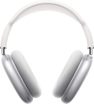 Apple AirPods Max Wireless Over-Ear Headset - Silver with OEM Lightning to USB-C