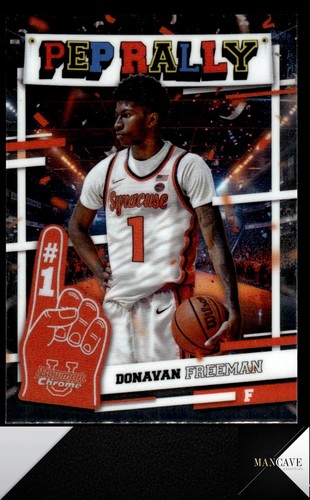 2024-25 Bowman University Chrome #PR-19 Donavan Freeman Pep Rally Syracuse
