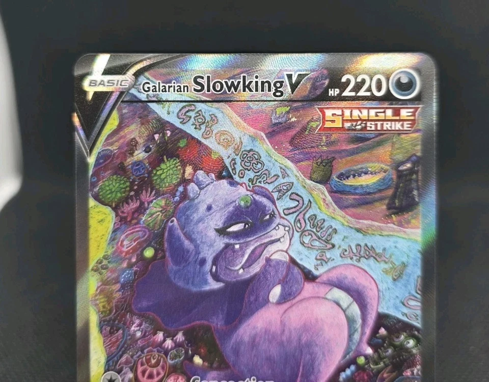 Pokémon TCG Galarian Slowking V 179/198 Alternate Art SWSH Chilling Reign - Image 2 of 4