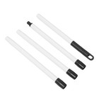 1 Set Threaded Mop Pole Replacement: 4-Section Total 59 Inch - Metal Mop Handle