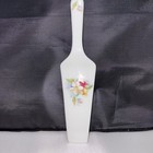 Vintage Decorative Porcelain Cake Server Cutter floral pattern