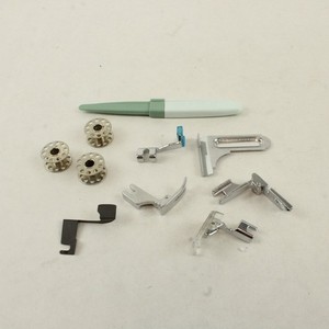 Sewing Machine Accessory Lot Bobbins Presser Feet Seam Ripper Tools