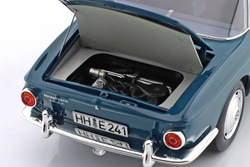 KARMANN GHIA Coupe Type 34 1961 Sea blue w/white roof -  1/18 Norev - Picture 9 of 9