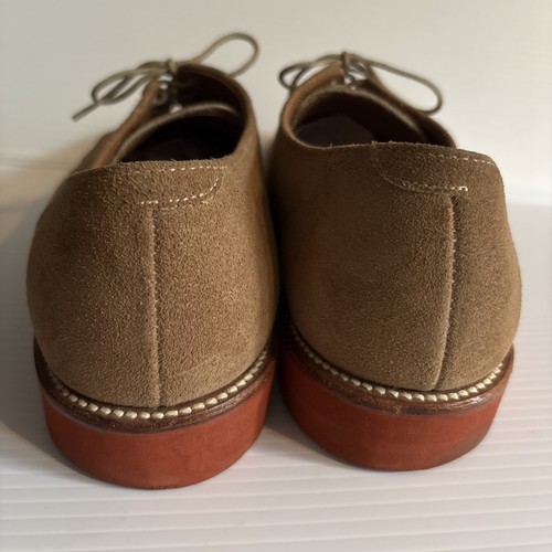 L.L. Zapatos Oxford Bean Classic Bucks 10 D Gamuza Nubuck Bronceado Cordones Preppy Academia - Imagen 4 de 24