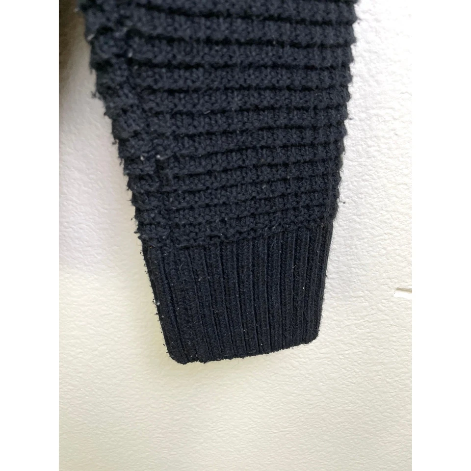 Cárdigan Zara Para Hombres Talla L Tejido con Cable Grueso Grueso Pescador Academia Azul Marino Náutico Foto 3 de 4