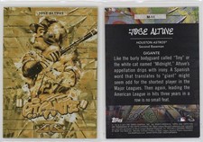 2017 Topps Fire Monikers Gold Minted Jose Altuve #M-11