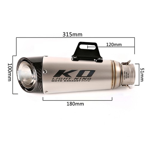 For Yamaha YZF-R7 2021-2025 MT07 FZ07 Tracer 7 Exhaust System Front Pipe Muffler - Picture 2 of 16