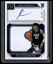 2019 Panini National Treasures Collegiate #91 Rui Hachimura #/99 Auto (i14960)
