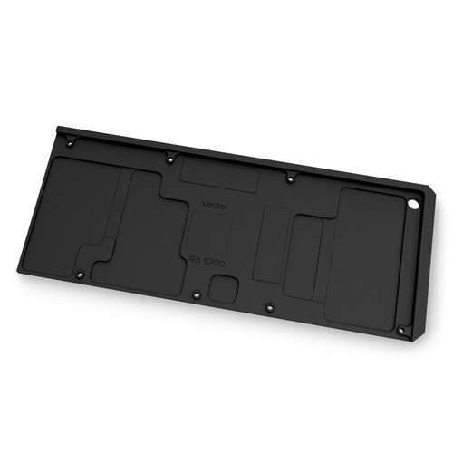 EK Water Blocks EK-Quantum Vector RX 6700XT Backplate - schwarz - Bild 2 von 2