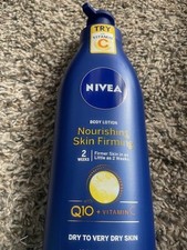 4 New 16.9 Oz Nivea Nourishing Skin Firming Lotion w/Q10 for Dry/Very Dry Skin