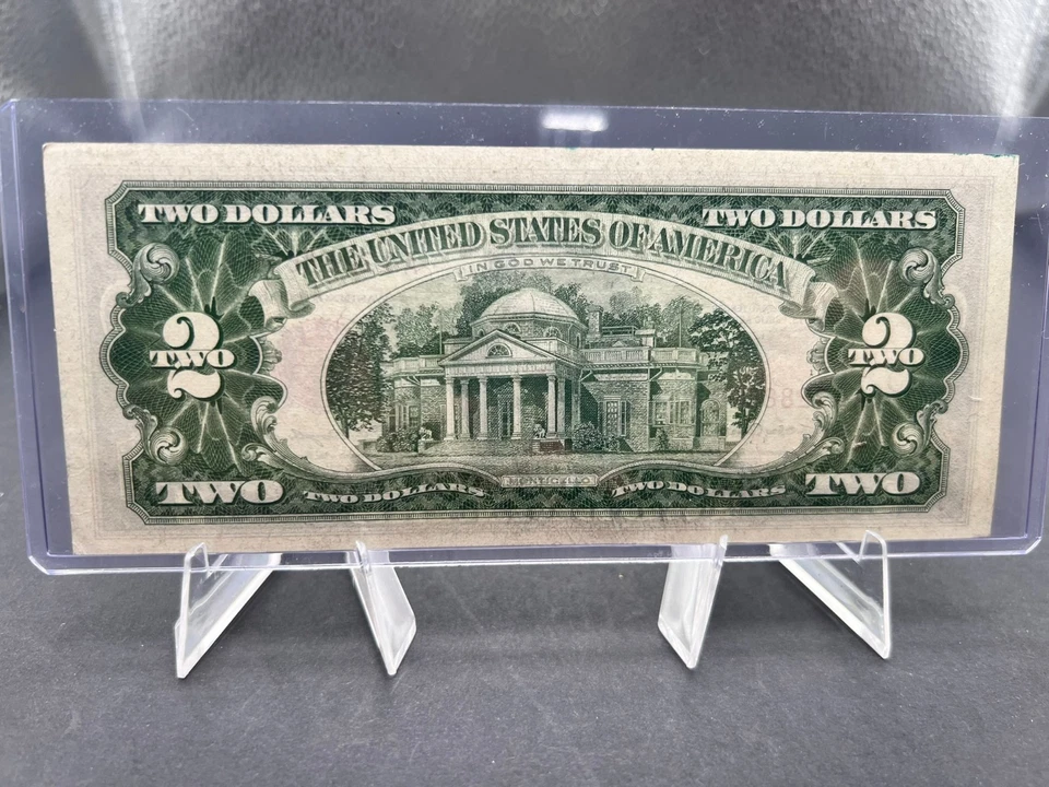 1963 USA $2 TREASURY NOTE RED SEAL - SN # 13288609 A - Image 4 of 4