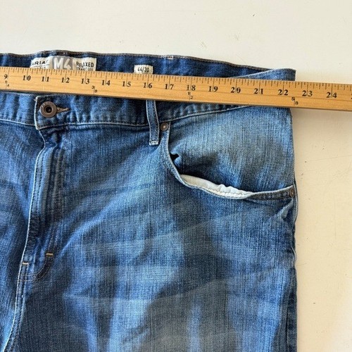 ARIAT Legacy M4 Relaxed Straight Leg Sawyer Light Wash Denim Jeans Mens 44 x 30 - Picture 8 of 11