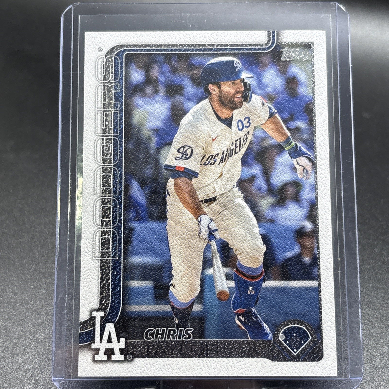2025 Topps Series 1 Chris Taylor Canvas #53 Dodgers 1/50