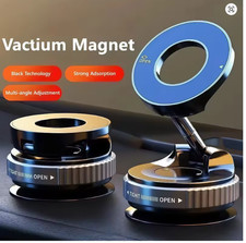 Vacuum Strong Magnetic Car Phone Holder Foldable Design 360° Adjustable Foldable