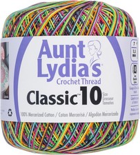 Aunt Lydia's Classic Crochet Thread Size 10-Blacklight - 154-9933