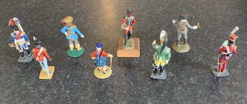 RAR* X8 handbemalte napoleonische Spielzeugsoldaten aus Metall - Ende 19. Jahrhundert - Bild 7 von 24