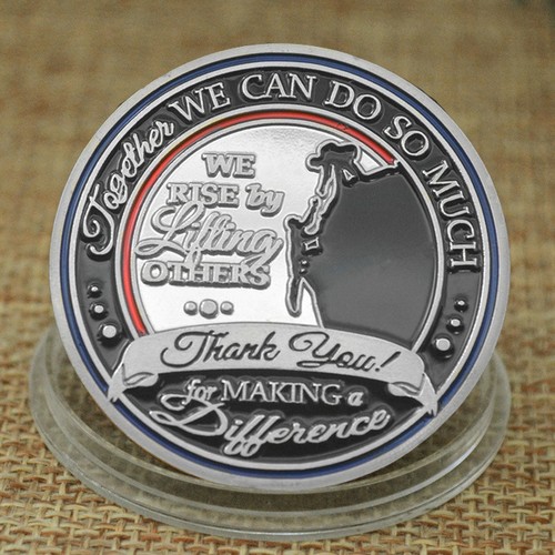 20PCS Challenge Gifts Souvenir Coin Thank You For Making A Difference Silver - Picture 8 of 9