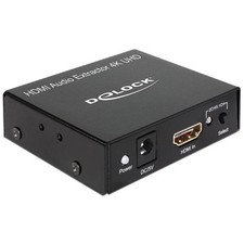 Delock Adapter HDMI zu HDMI + Audio Extractor 4K