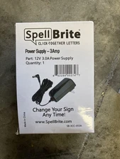 Spell Brite By Optiva Technologies 3Amp 12V Power Supply 8 Available 