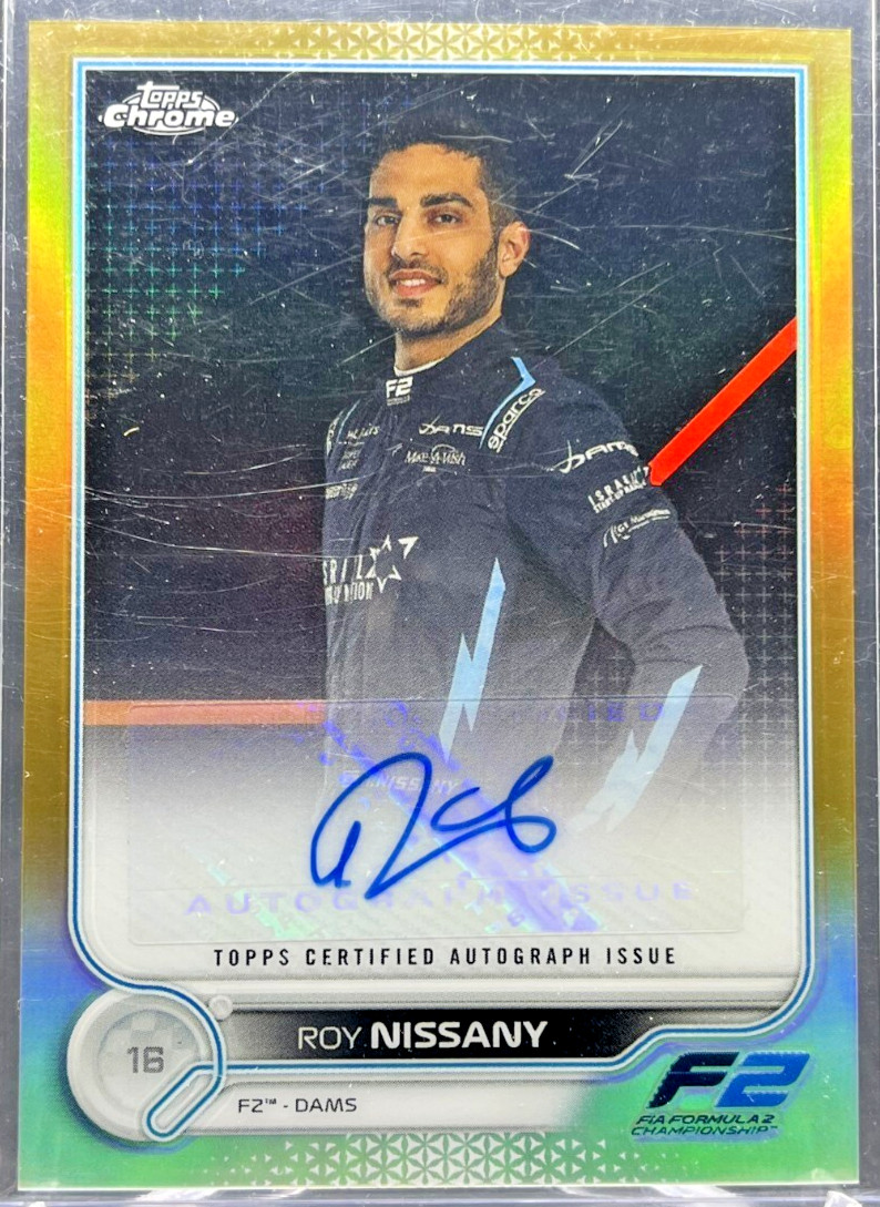 2022 Topps Chrome Formula 1 F1 Roy Nissany Autograph Auto Gold 06/50 #CAC-RN