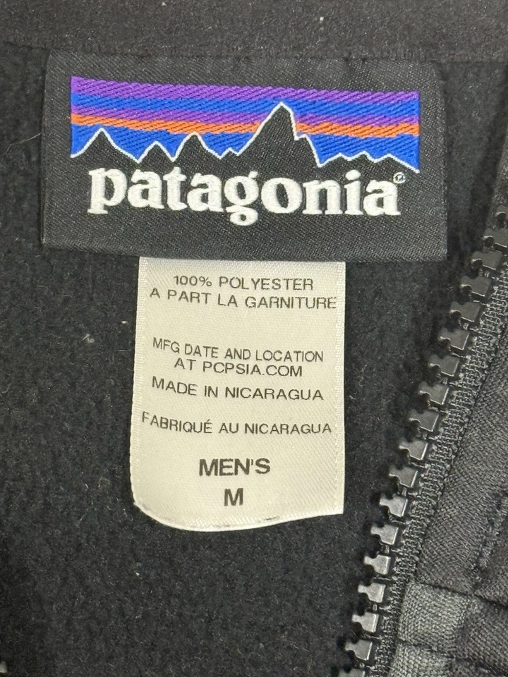 Patagonia Ms Slope Style Hoody Jacket Mens M Logo Fleece Lined Camo Digital KE11 - Image 4 of 4