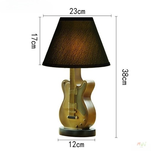 Cartoon Bass Table Lamp LED Guitar Desk Light Lighting Musical Instrument Gift - Picture 8 of 8