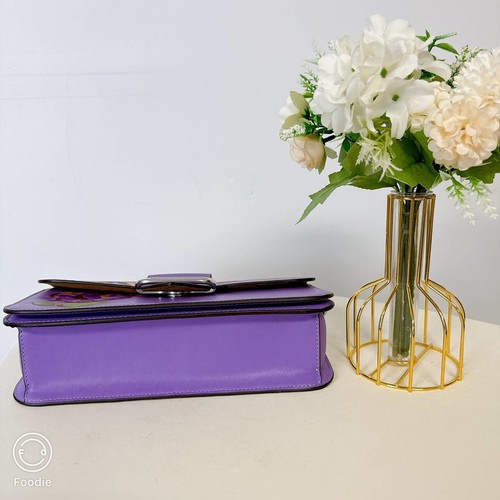 Coach CL411 Morgan Schultertasche mit Rosenmuster in Iris Multi - Bild 6 von 8