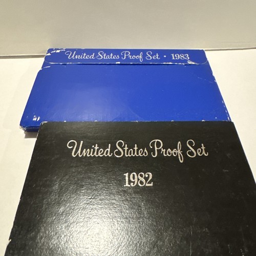 1982 & 1983 US Mint Proof Set Lot Of 2 - Picture 1 of 6