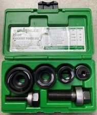 Greenlee 735BB 1/2" - 1-1/4” Conduit Size Knockout Punch Kit Manual Round Stand.