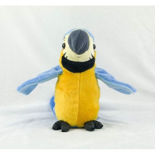 Talking Macaw Parrot Plush Toy Repeats What You Say Electronic Bird Gift - Bild 8 von 21