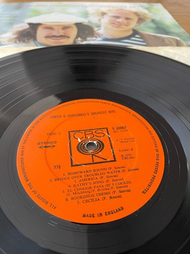 SIMON & GARFUNKEL - GREATEST HITS 1972 UK The Best Of LP VG+ - Picture 5 of 6