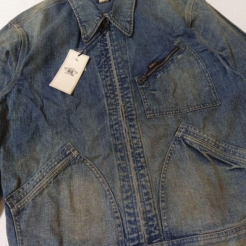 Chaqueta de mezclilla para hombre RRL Ralph Lauren DOBLE RL 271J sin usar JAPÓN - Imagen 3 de 7
