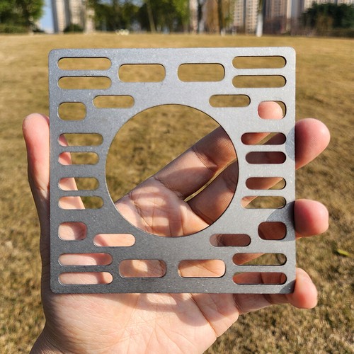 Pure Titanium Alloy Mesh Plate BBQ Bold Barbecue Round Square Plate - Picture 16 of 27