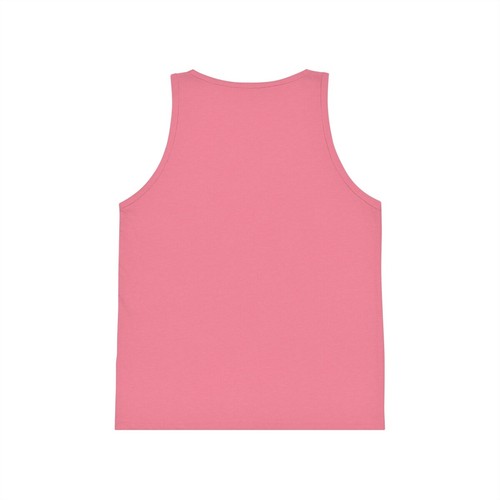 Rainbow Heart Drawing Kid's Jersey Tank Top in 5 great colors - Picture 4 of 13