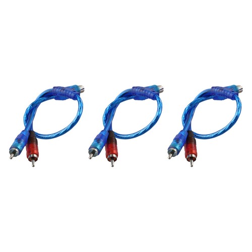 Practical Y Splitter Cavo 1 Femmina A 2 Maschio 1Pcs/3Pcs 30cm Auto Audio - Bild 2 von 29