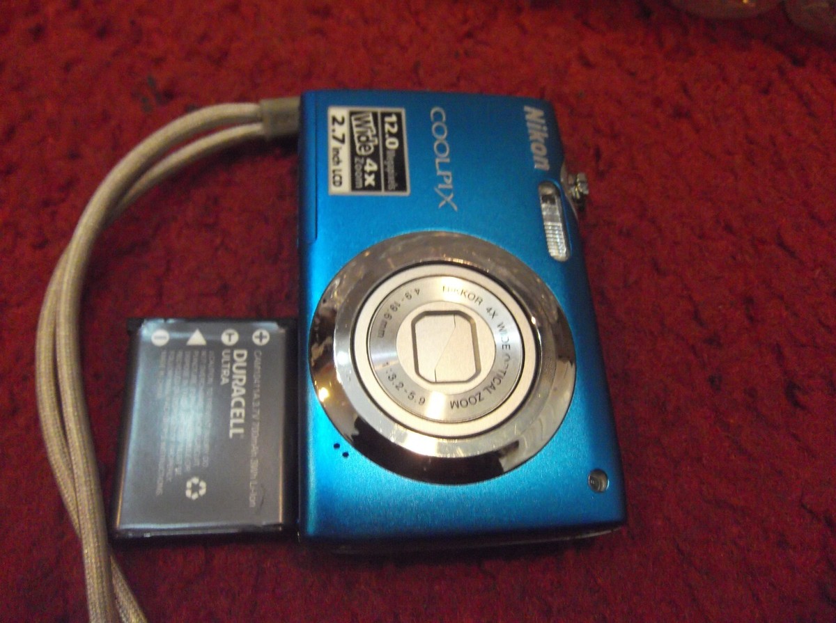Nikon COOLPIX S3000 12.0MP 4x Digital Camera - Blue | eBay