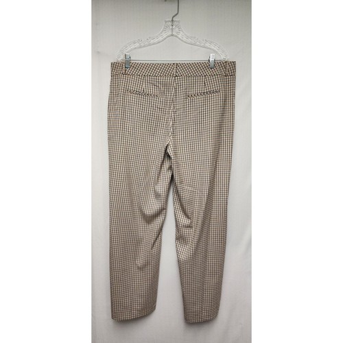 CATO Glen Check Plaid Brown Mid-Rise Wide-Leg Size 16 - Picture 3 of 8