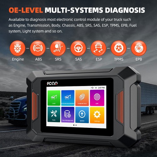 Construction Machinery Heavy Duty Truck Scanner All System Diagnostic Tool DPF - Picture 9 of 13