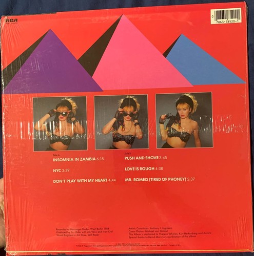 JOY RIDER - Tired Of Phoney 1984 LP Vinyl Record Album POP ROCK RCA MFL1-8520* - Picture 2 of 2